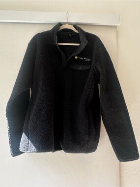 Port Authority Black Sherpa Zip-Up Pullover